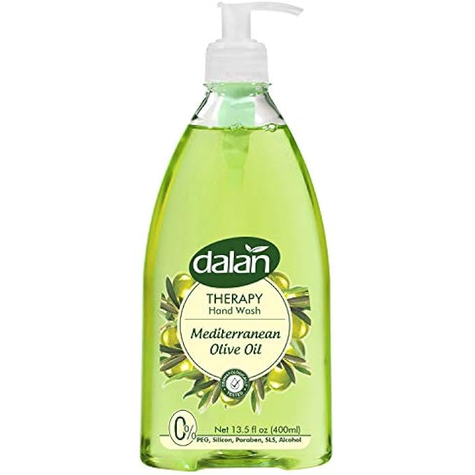Dalan THERAPY MEDITERRANEAN OLIVE OIL ULTRA MOISTURIZING LIQUID HAND SOAP FOR NORMAL AND DRY HANDS FRESH CLEAN AND SOFT FEELING (13.5 FL OZ / 400 ML (PACK OF 6)) - Image 3